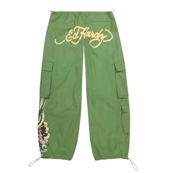 Ed Hardy women's poplin cargo pant
Army Green Size L / Exellent - Picture 3 of 5